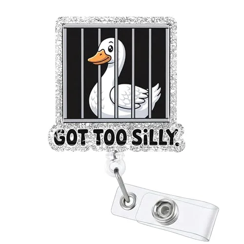 Jailbird Badge Reel (duck print)