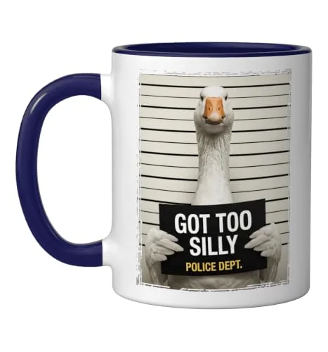 Animal Pun Mug, Blue / White