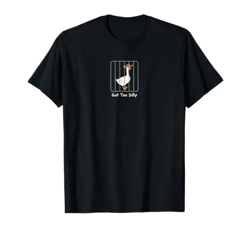 Jailbird T-Shirt, Black, size S (Fuuny Goose)