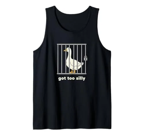 Tank Top, Black, size S (Goose Funny)
