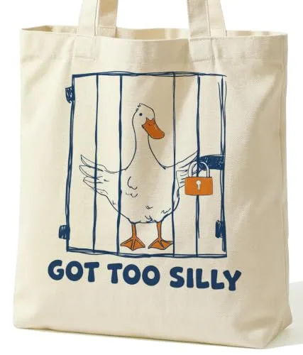 A Got Too Silly Goose tote bag