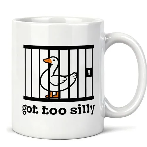 Animal Pun Mug, White (coffee print, DEQSX)