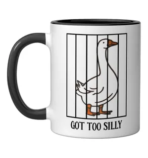 Jailbird Mug, Black / White