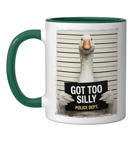 Animal Pun Mug, Dark Green / White
