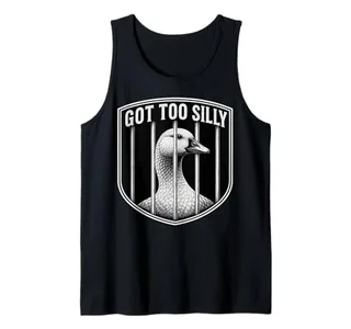 Jailbird Tank Top, Black, size S (Funny Goose)