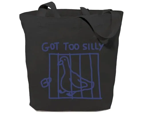 Animal Pun Tote Bag, Black