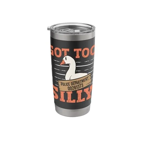Jailbird Tumbler, Black (mugshot print, InGENIUS Funny)