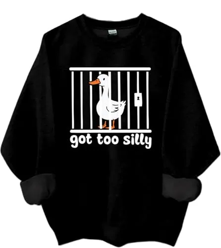 Animal Pun Sweatshirt, Black, size L