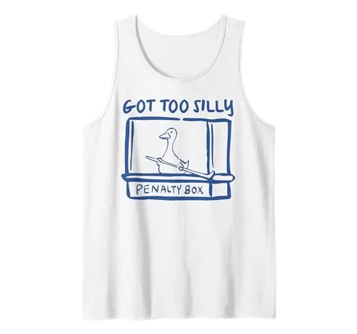 Meme Tank Top, Black, size S (hockey print)