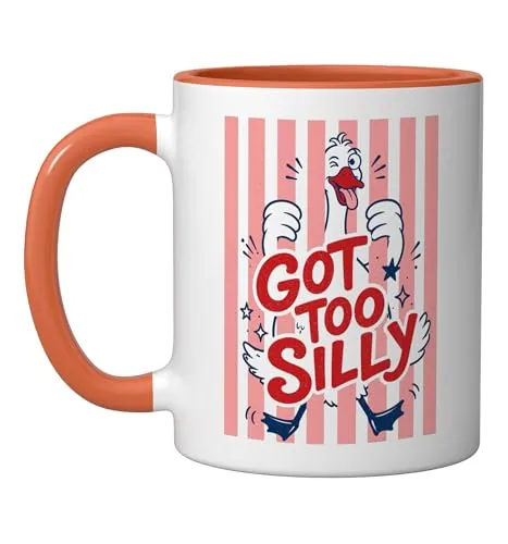 Mug, Orange / White