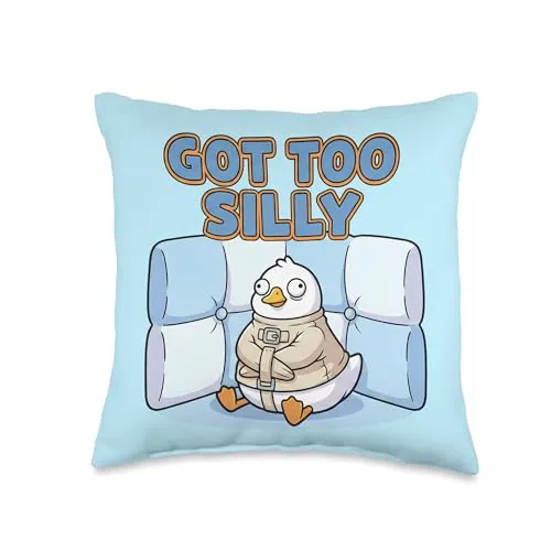 A Got Too Silly Goose pillow