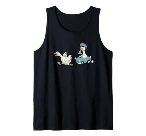 Tank Top, Black, size S (Playful Goose)