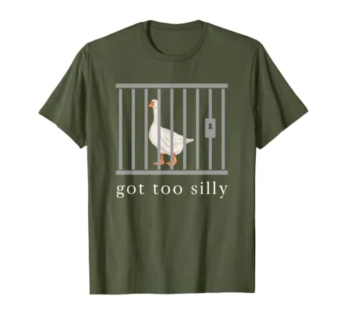 Animal Pun T-Shirt, Olive, size M