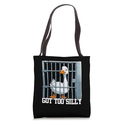 Tote Bag, White (Goose Meme)