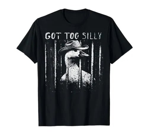 Jailbird T-Shirt, Black, size S (cowgirl print)