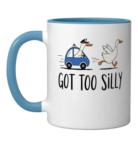 Meme Mug, Blue / White