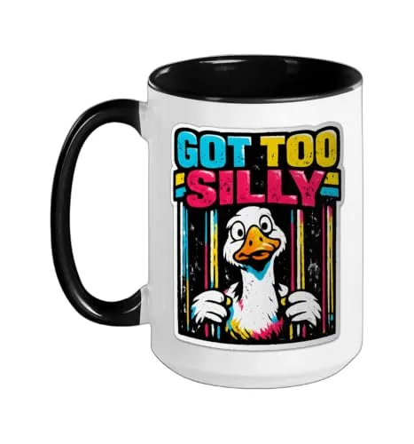 Meme Mug, Black / White (retro print, cut for unisex)