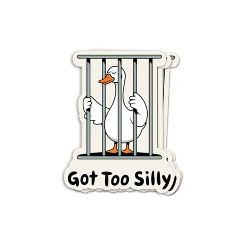 Jailbird Water Bottle, White (duck print)