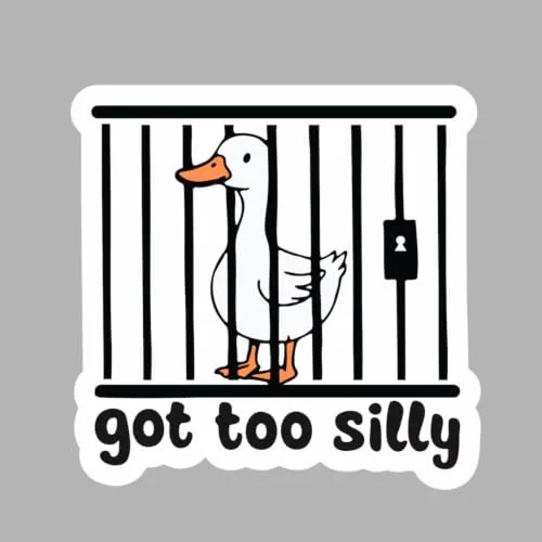 Sticker (duck print)