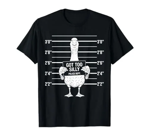 Animal Pun T-Shirt, Black, size S (Goose Humor, cut for unisex)