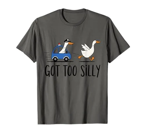 Meme T-Shirt, Black, size S (Silliest Goose)